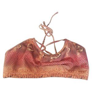 CT2048 Mika Snake Print Bikini Top M